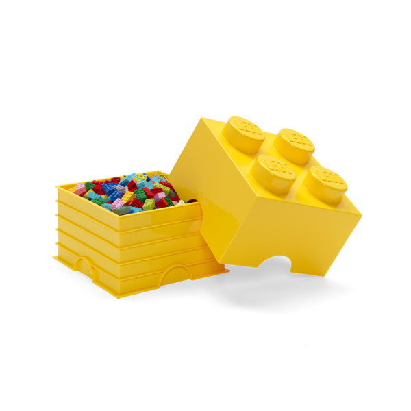 Room Copenhagen LEGO Storage Brick 4 yellow - RC40031732