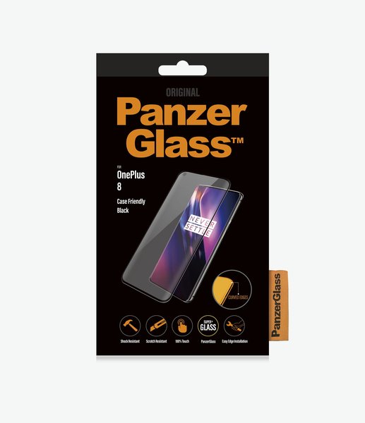 PANZERGLASS ONEPLUS 8 CASE FRIENDLY, BLACK