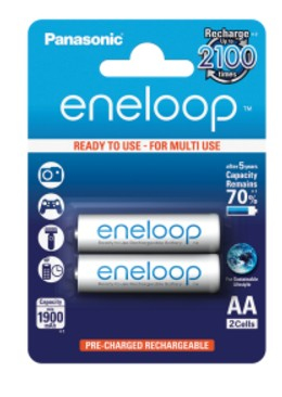 Panasonic Eneloop AA-akku 1900mAh 2kpl/pkt