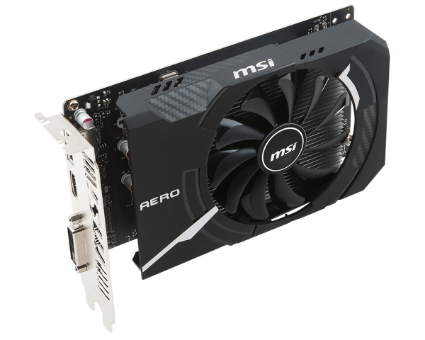 MSI GeForce GTX 1050 Ti AERO ITX OCV1 4 Gt -n&auml;yt&ouml;nohjain