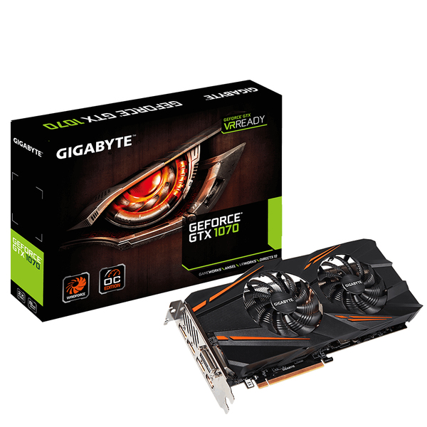 Gigabyte GeForce GTX 1070 8GB OC -n&auml;yt&ouml;nohjain