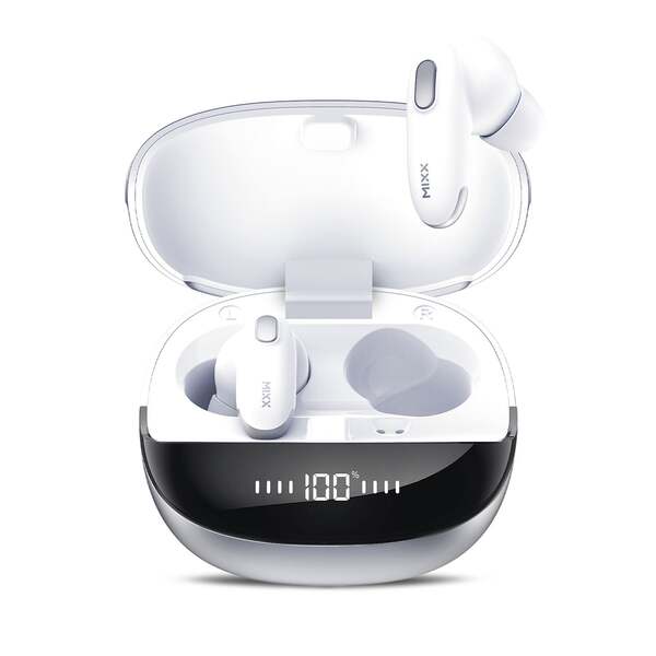 MIXX Kuuloke Mini Charge 2 In-Ear Tws Qi Langattomat Valkoinen