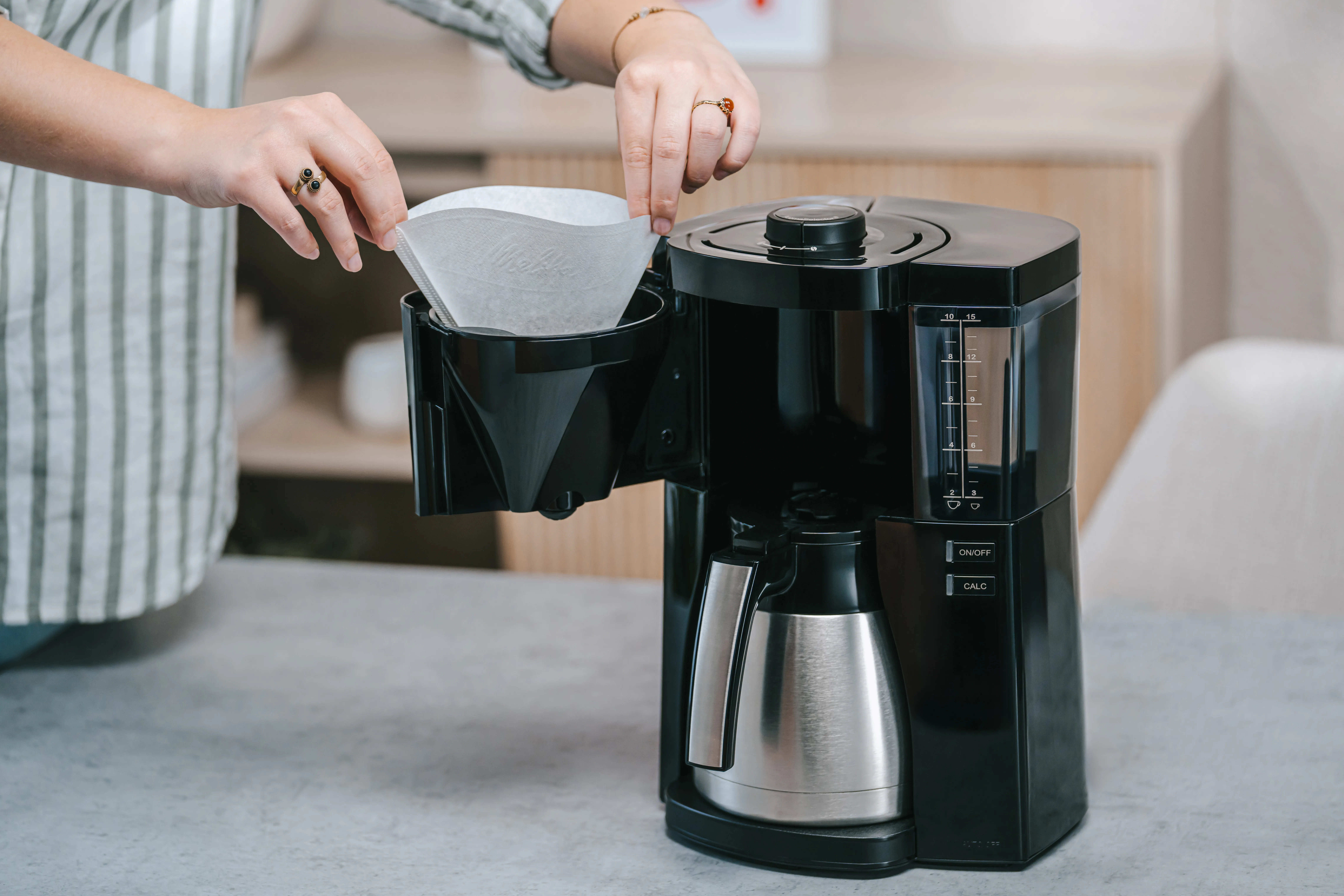 Melitta LOOK Therm 15 cups Coffee Maker, Black