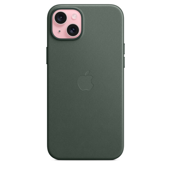 Apple iPhone 15 Plus, MagSafe - FineWoven case, Evergreen