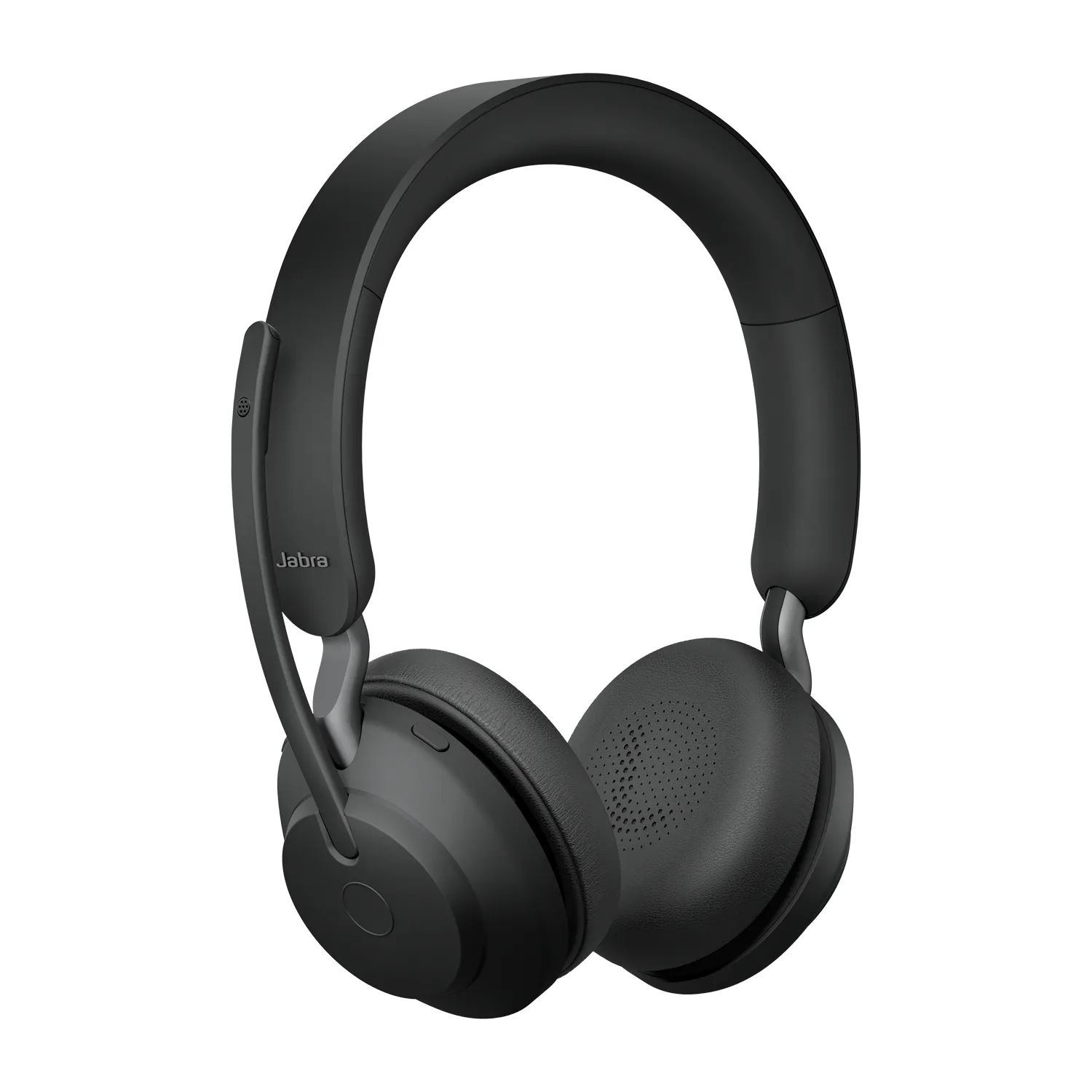 Jabra Evolve2 65 UC -langaton stereokuulokemikrofoni + latausteline ja USB-A-sovitin, musta