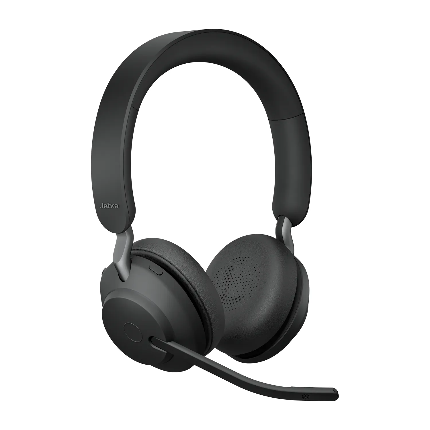 Jabra Evolve2 65 UC -langaton stereokuulokemikrofoni + latausteline ja USB-A-sovitin, musta