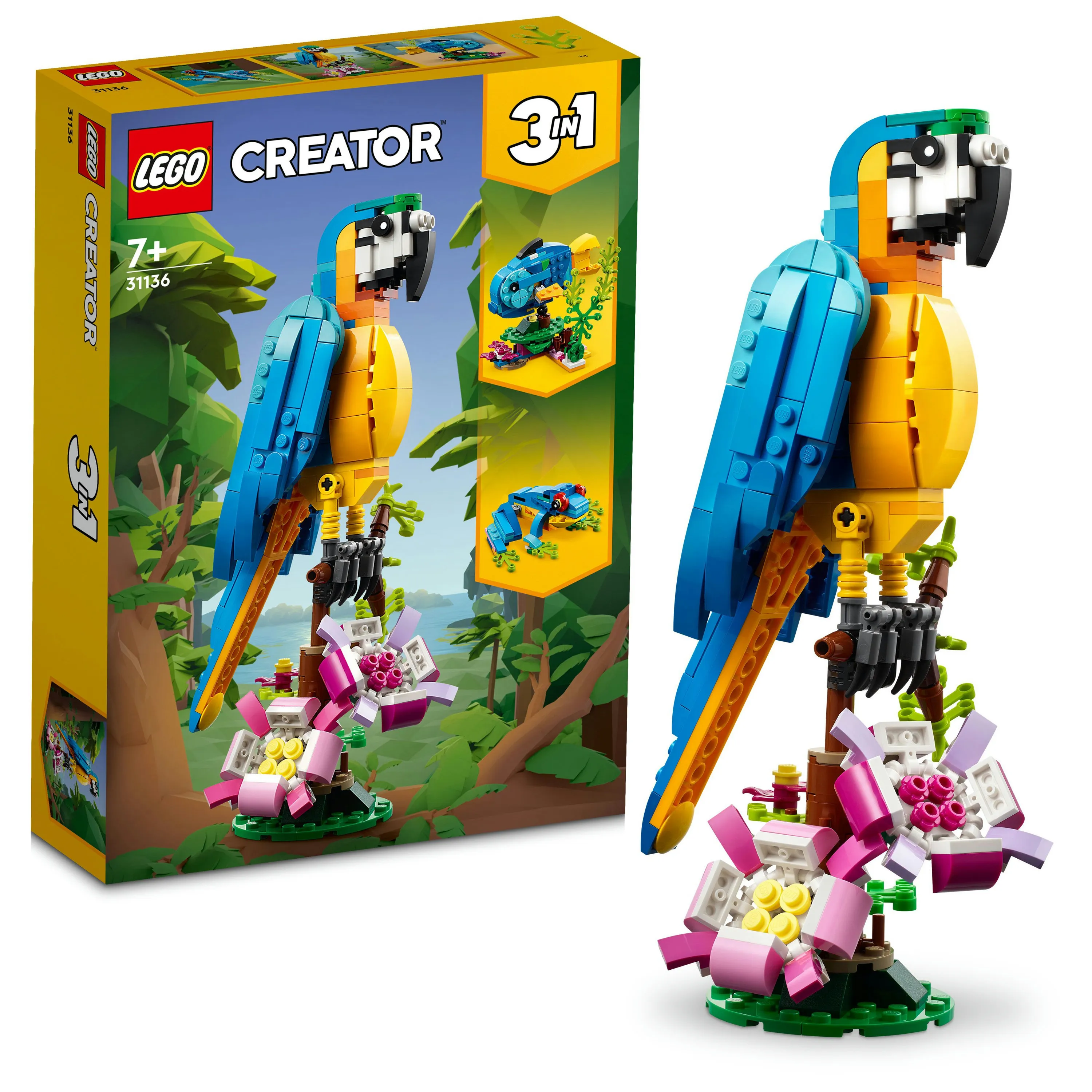 LEGO Creator 3in1 Exotic Parrot 31136