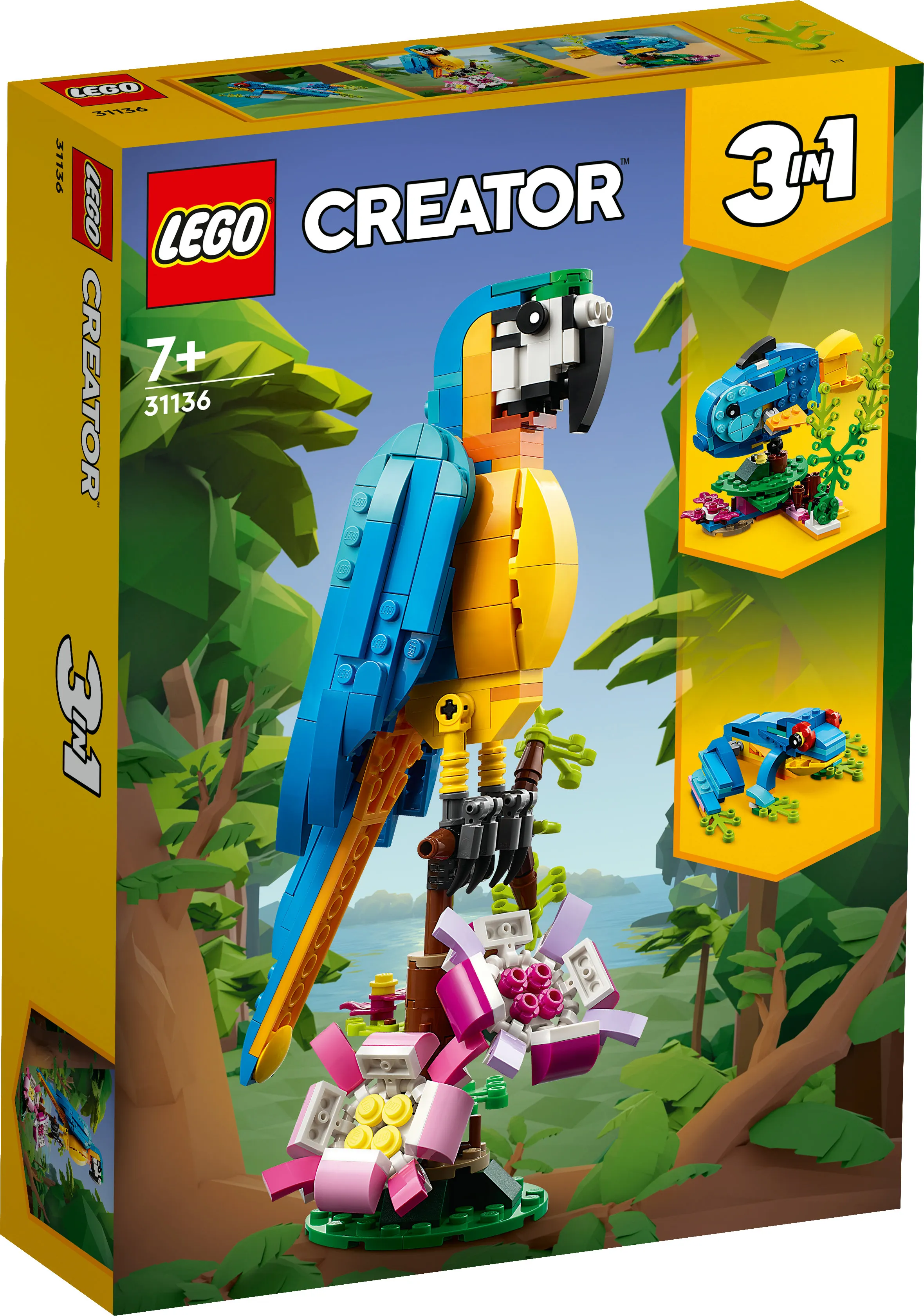 LEGO Creator 3in1 Exotic Parrot 31136