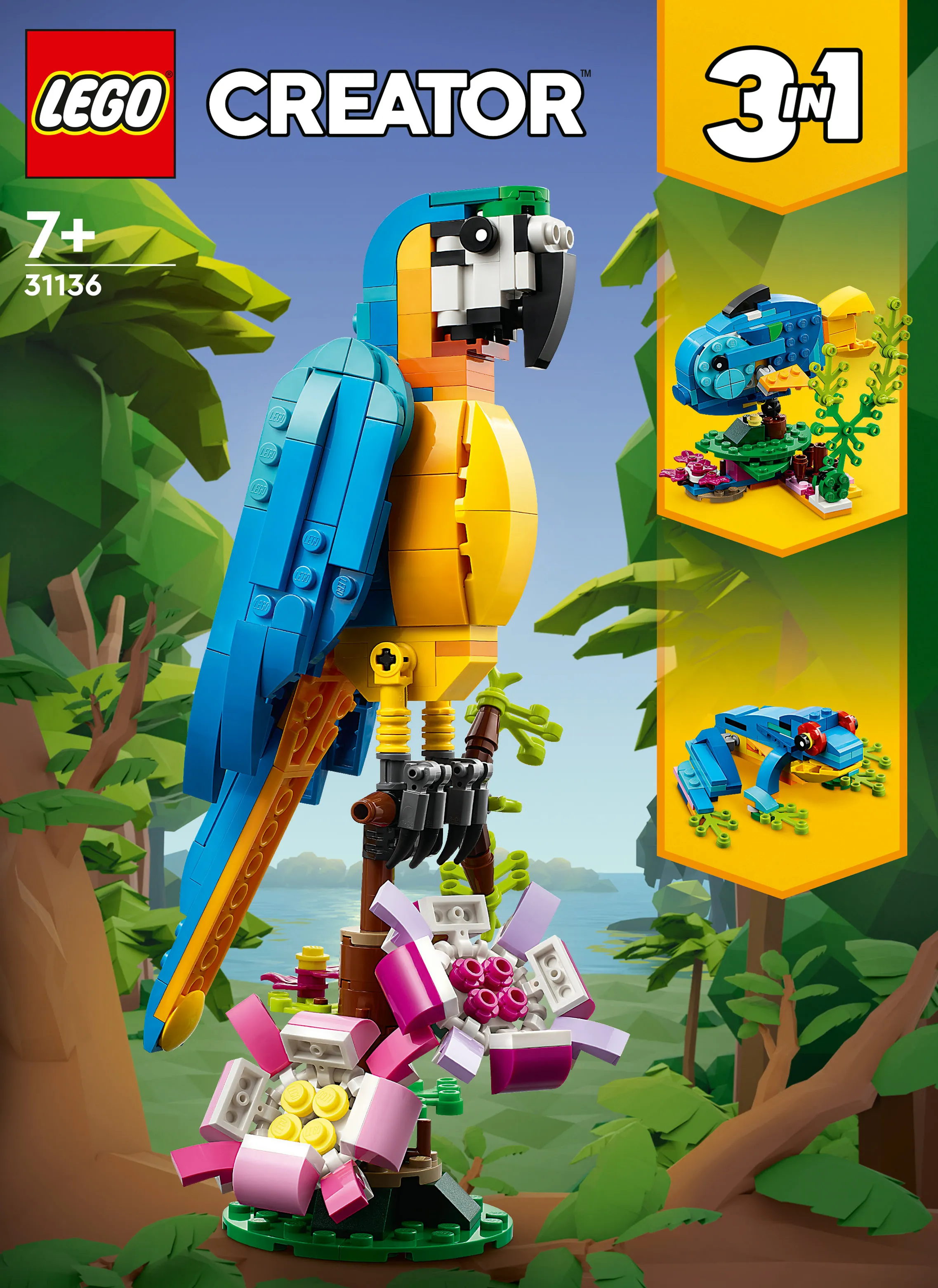 LEGO Creator 3in1 Exotic Parrot 31136