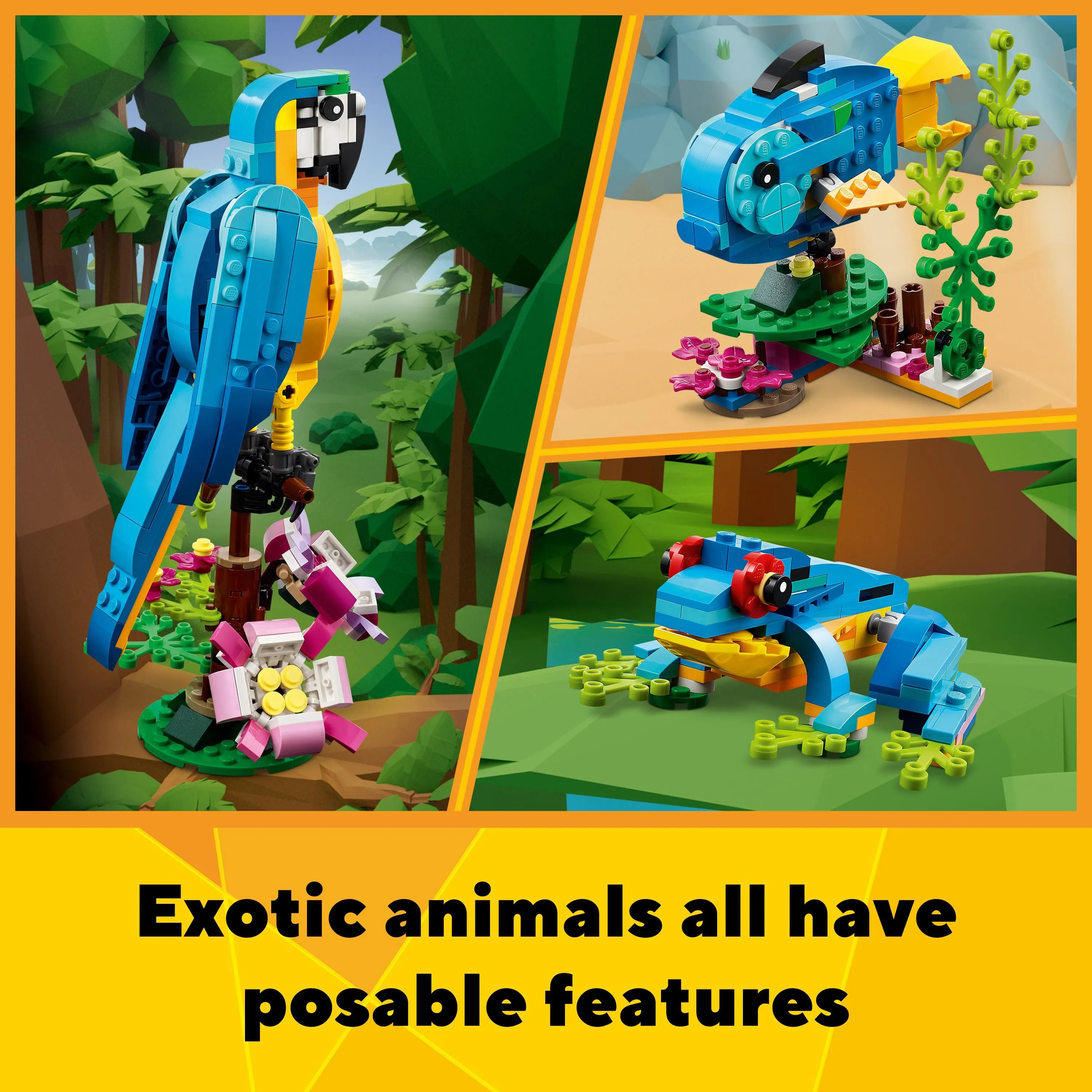 LEGO Creator 3in1 Exotic Parrot 31136