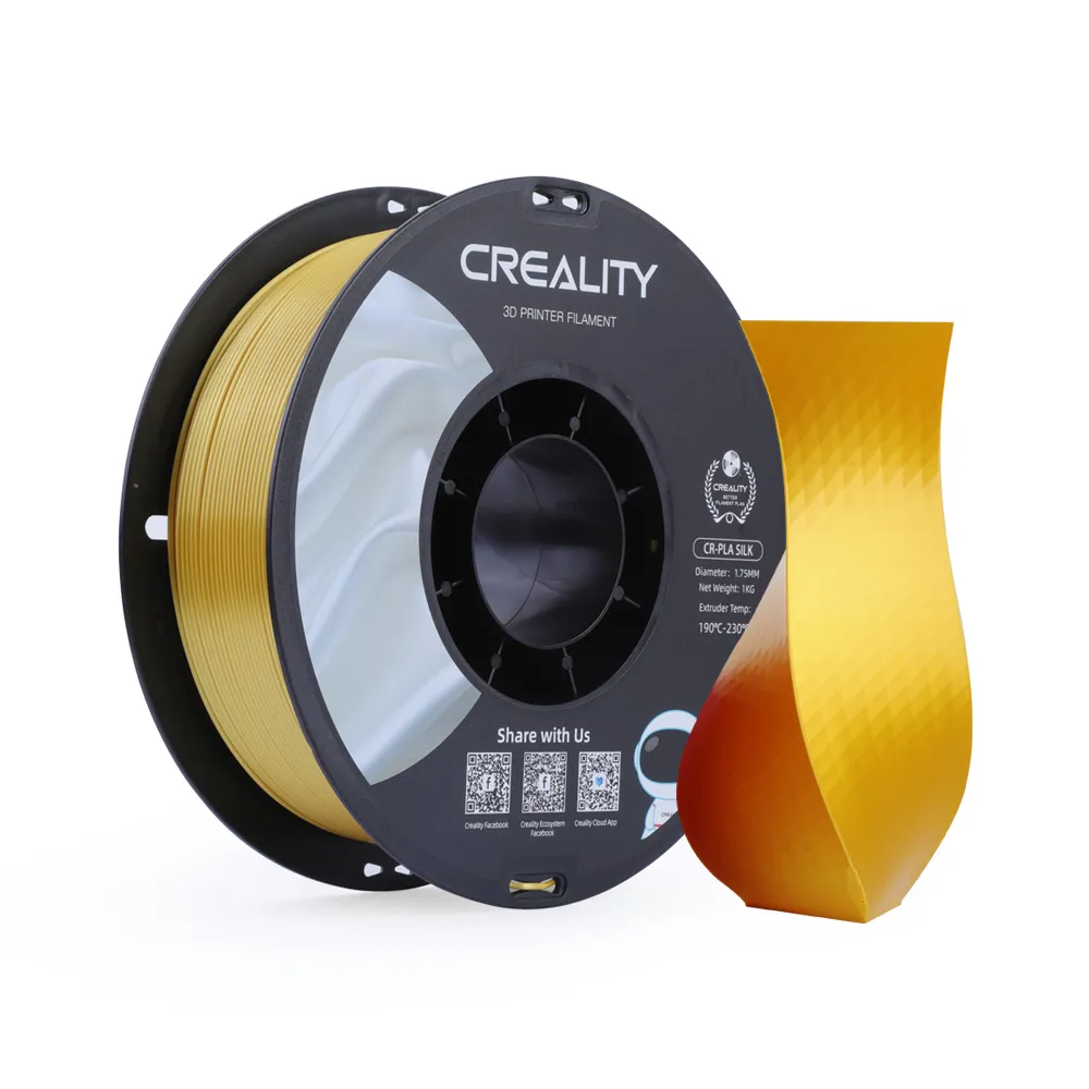 Creality CR-Silk PLA 1.75 mm,  ertension 1 kg 3D-skrivarfilament, guld
