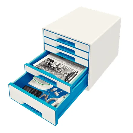 Leitz vetolaatikosto WOW Cube 5-ltk sin.
