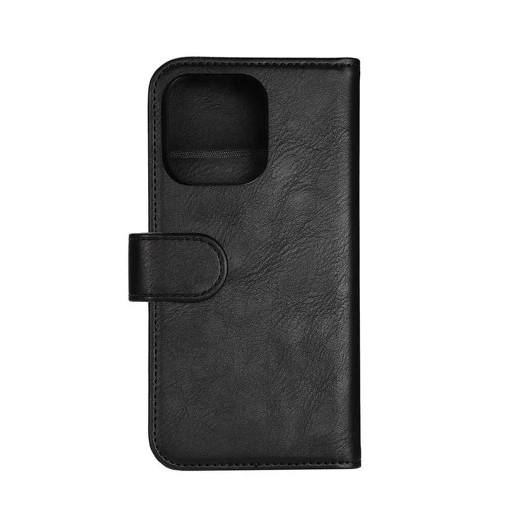 GEAR Wallet, iPhone 14 Pro - 2-in-1 lompakkokotelo, Musta
