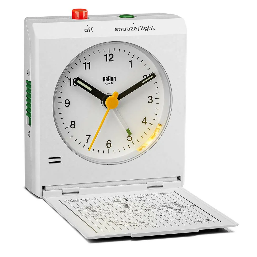 Braun BC 05 W Q - travel alarm clock, White