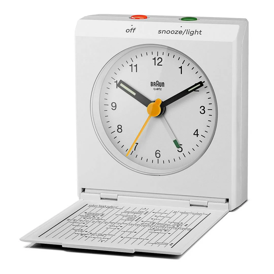Braun BC 05 W Q - travel alarm clock, White