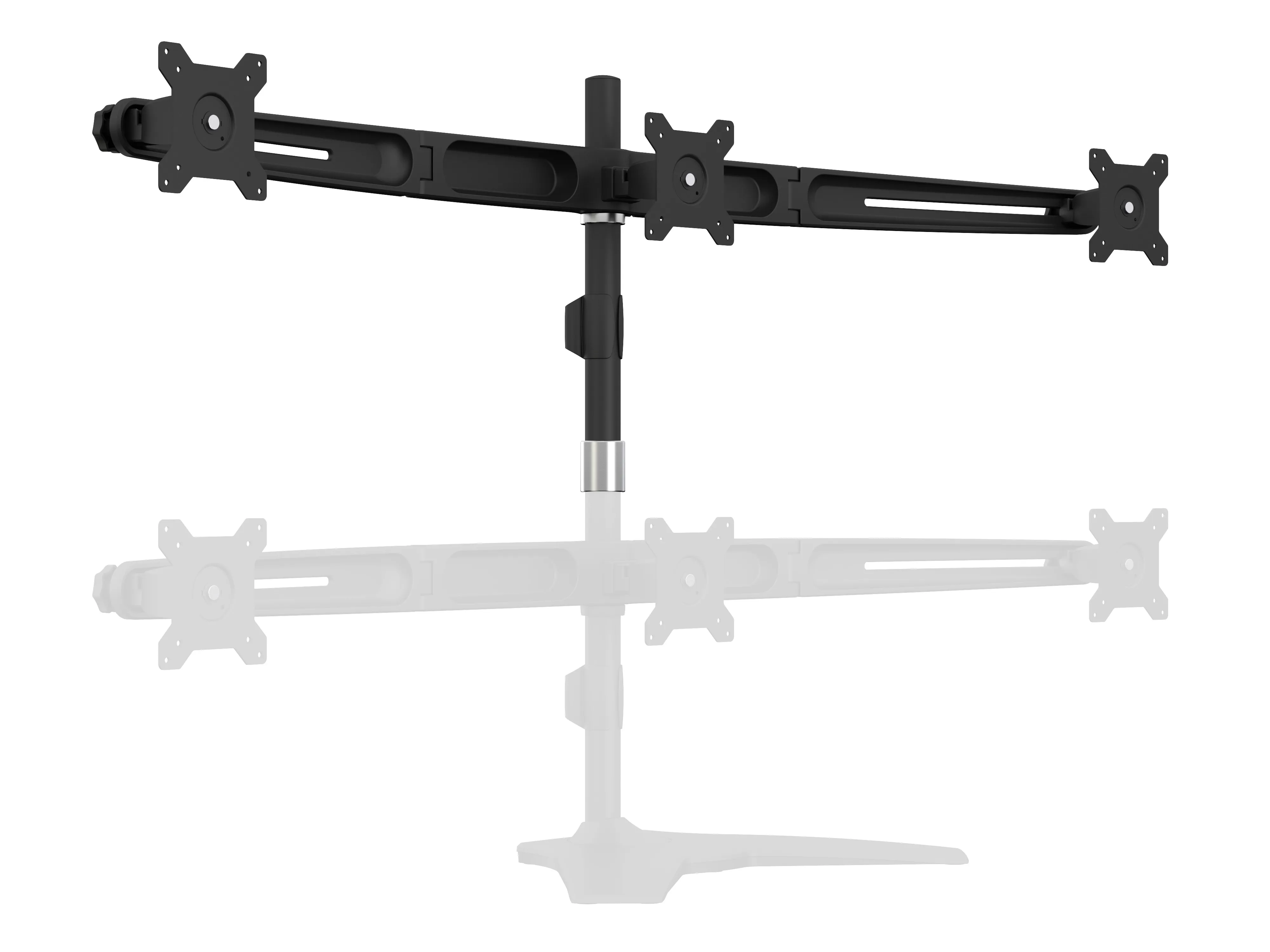 Multibrackets VESA Desktopmount Triple Stand tillbeh&ouml;r, f&ouml;r 3 sk&auml;rmar, 15-24", 8 kg, svart
