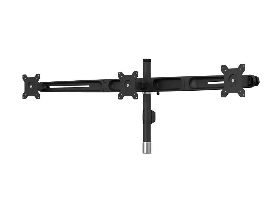 Multibrackets VESA Desktopmount Triple Stand tillbeh&ouml;r, f&ouml;r 3 sk&auml;rmar, 15-24", 8 kg, svart