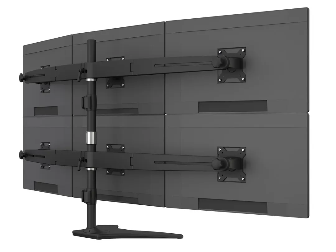 Multibrackets VESA Desktopmount Triple Stand tillbeh&ouml;r, f&ouml;r 3 sk&auml;rmar, 15-24", 8 kg, svart