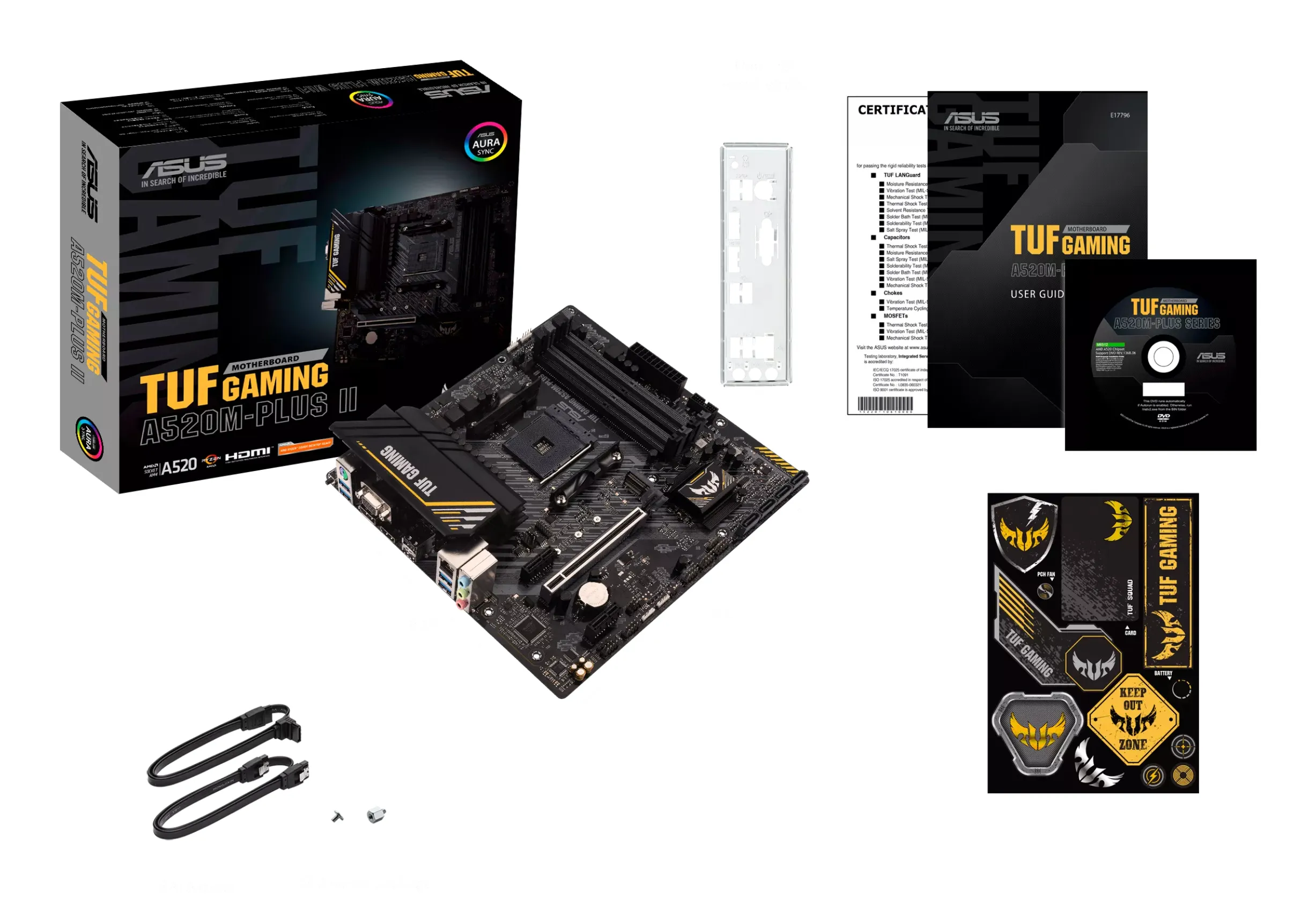 Asus TUF Gaming A520M-PLUS II mATX-emolevy