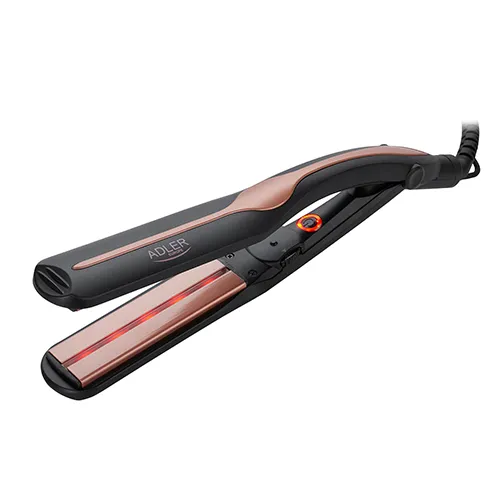 Adler AD 2318 Infrared Ceramic Hair Straightener, Warm Black/Coral