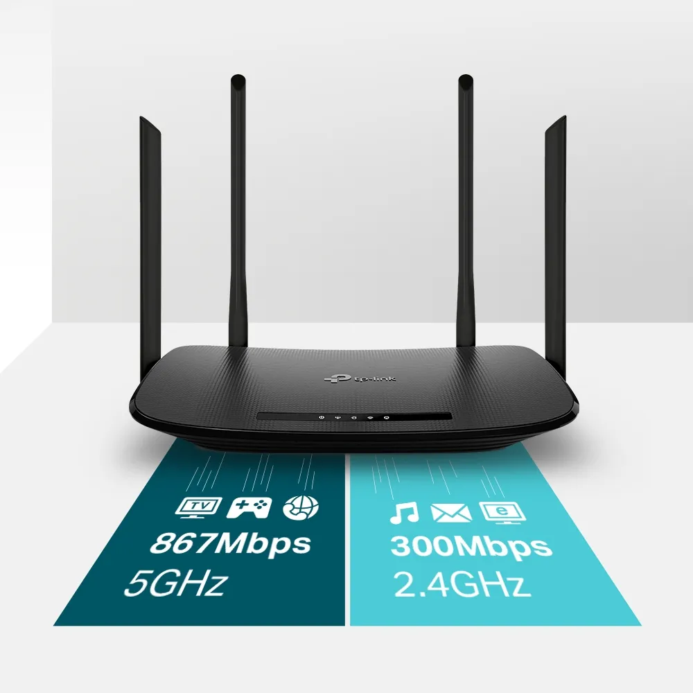 TP-Link AC1200 Wireless VDSL/ADSL Modem Router  Dual-Band - Wi-Fi router