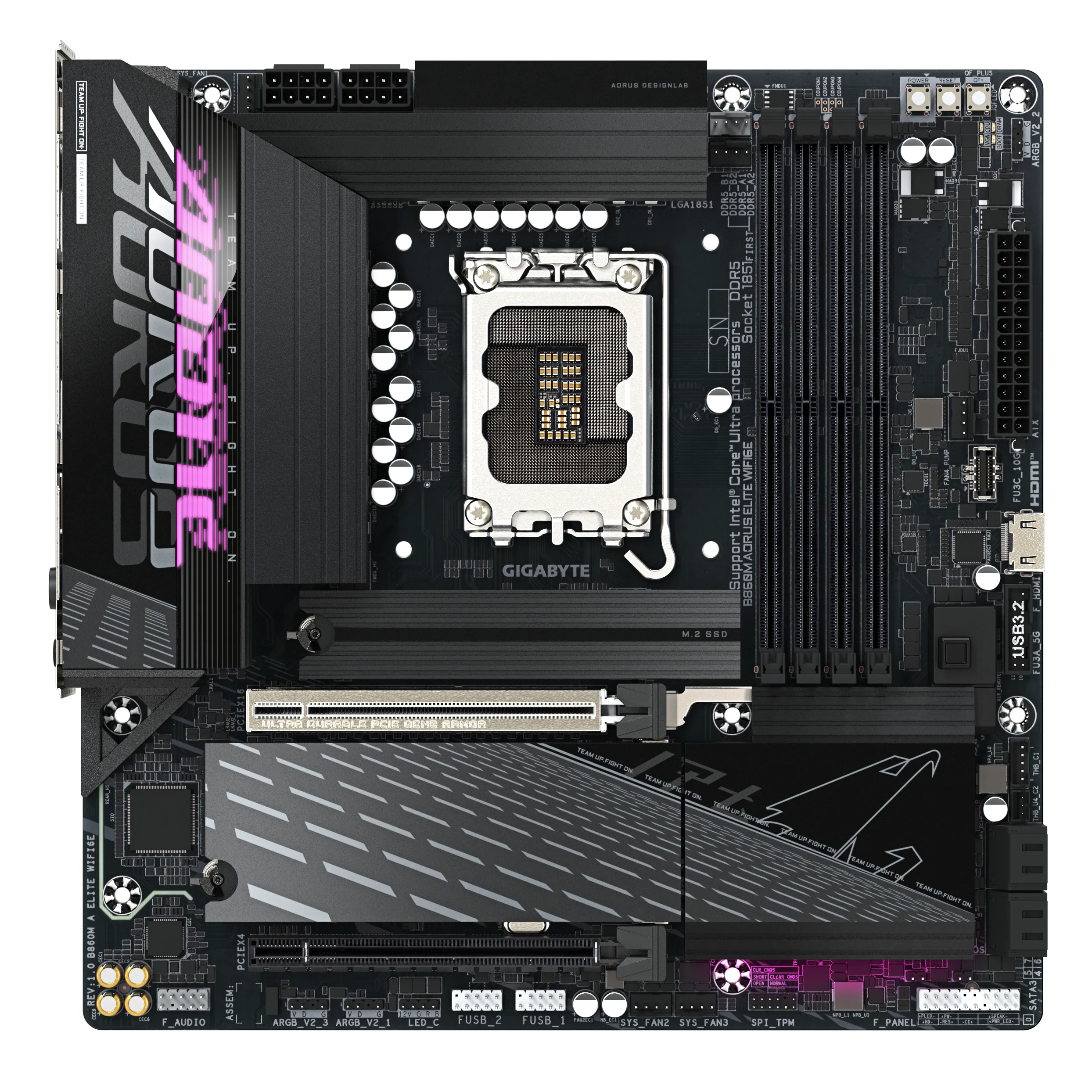 Gigabyte B860M AORUS ELITE WIFI 6E LGA 1851 DDR5 mATX -emolevy