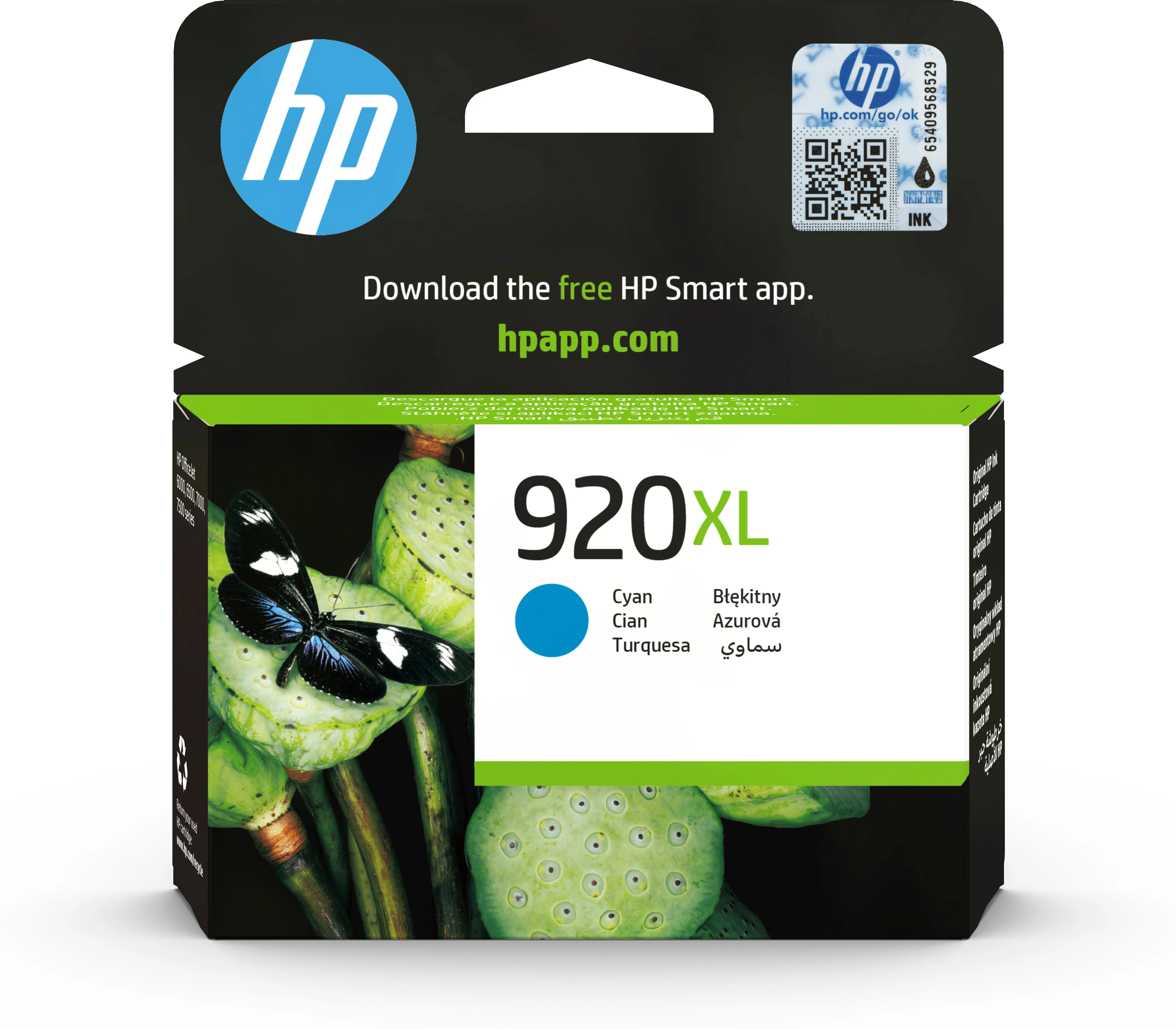HP 920XL bl&auml;ckpatron, 6 ml, cyan