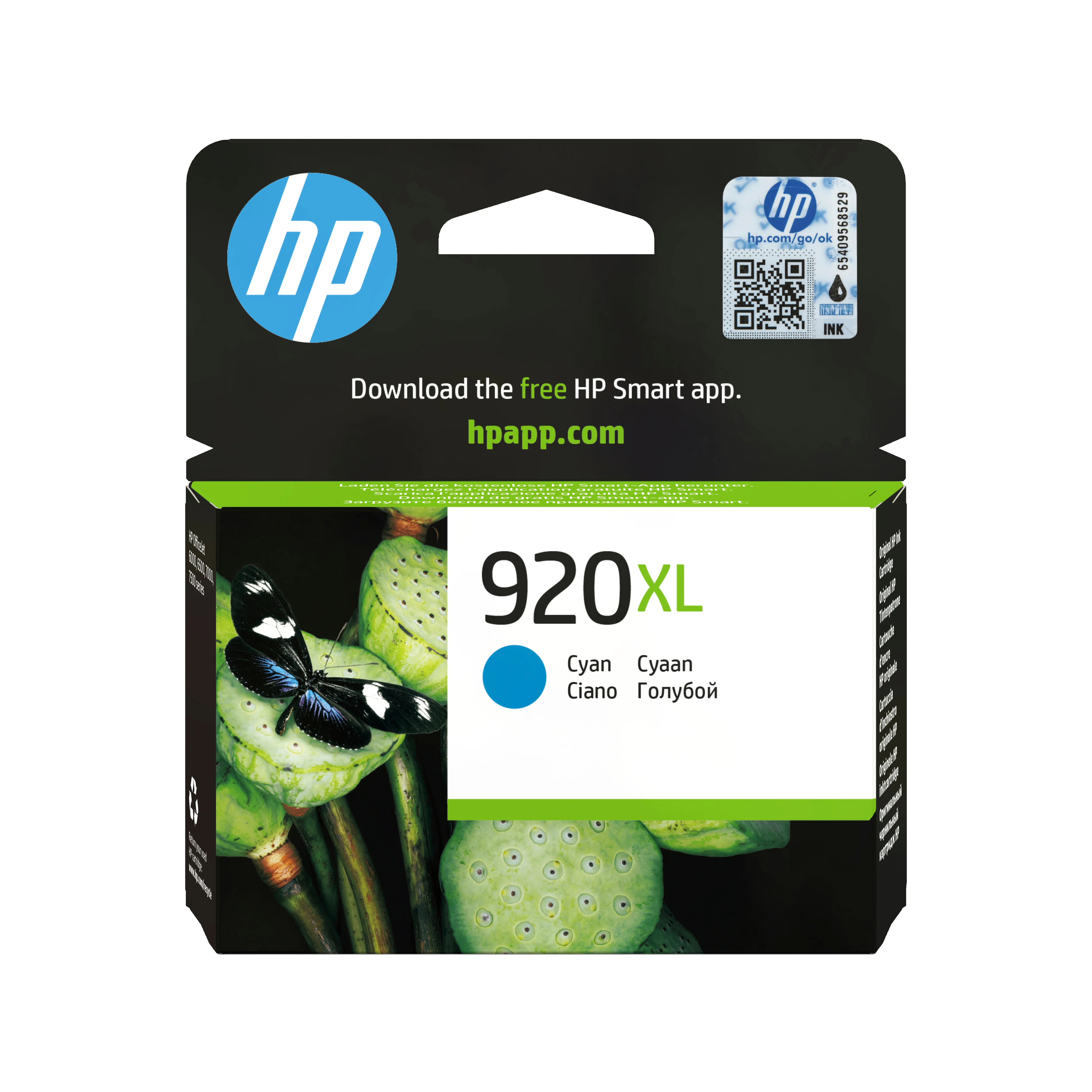 HP 920XL bl&auml;ckpatron, 6 ml, cyan