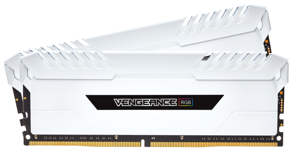 Corsair Vengeance RGB 16GB (2 x 8GB) DDR4 3000 MHz, CL16 - memory, White