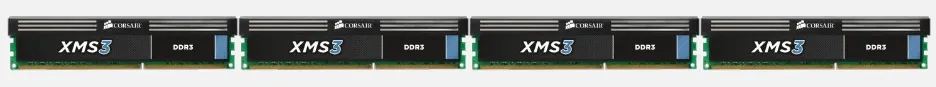 Corsair 16GB (4x4GB) XMS3, DDR3 1333MHz - musta