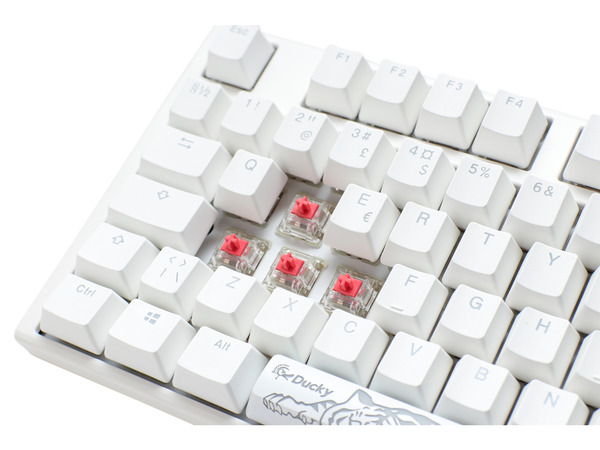 Ducky One 3 Classic Pure White TKL Cherry Silver RGB - gaming keyboard