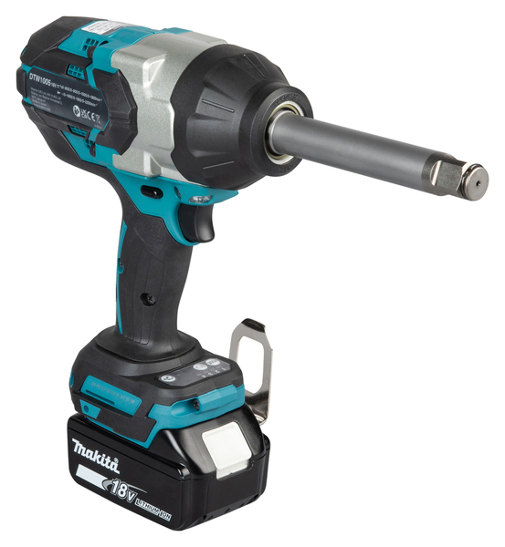 Makita DTW1005Z 18 Volt LXT Harjaton Akkuk&auml;ytt&ouml;inen -iskumutterinv&auml;&auml;nnin, 3/4", Vain Laite
