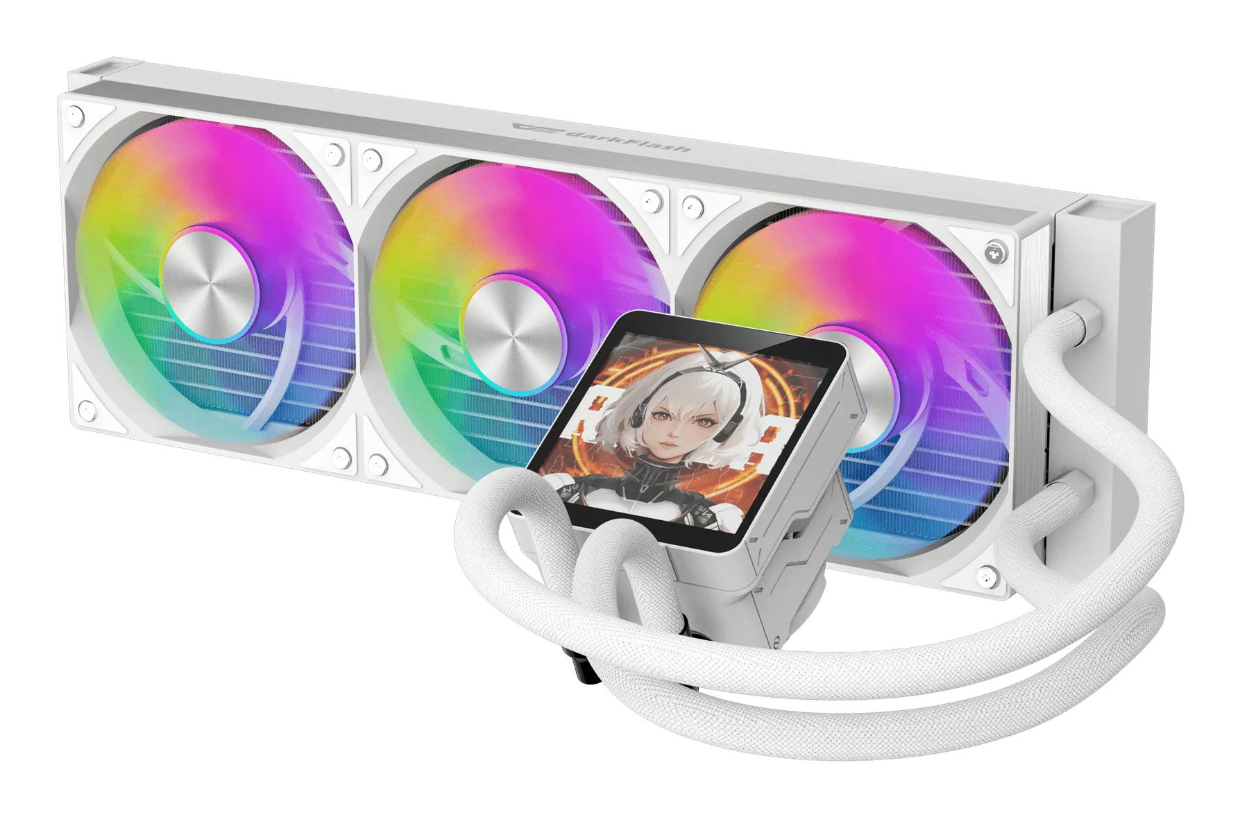 DARKFLASH DV360S MAX 360 mm All-in-One Liquid CPU Cooler, White