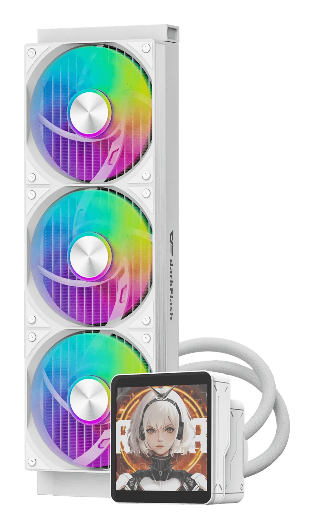 DARKFLASH DV360S MAX 360 mm All-in-One Liquid CPU Cooler, White