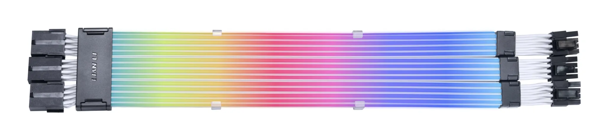 Lian Li Strimer Wireless str&ouml;mf&ouml;rl&auml;ngningskabel f&ouml;r grafikkort, ARGB, 3x 8-pin