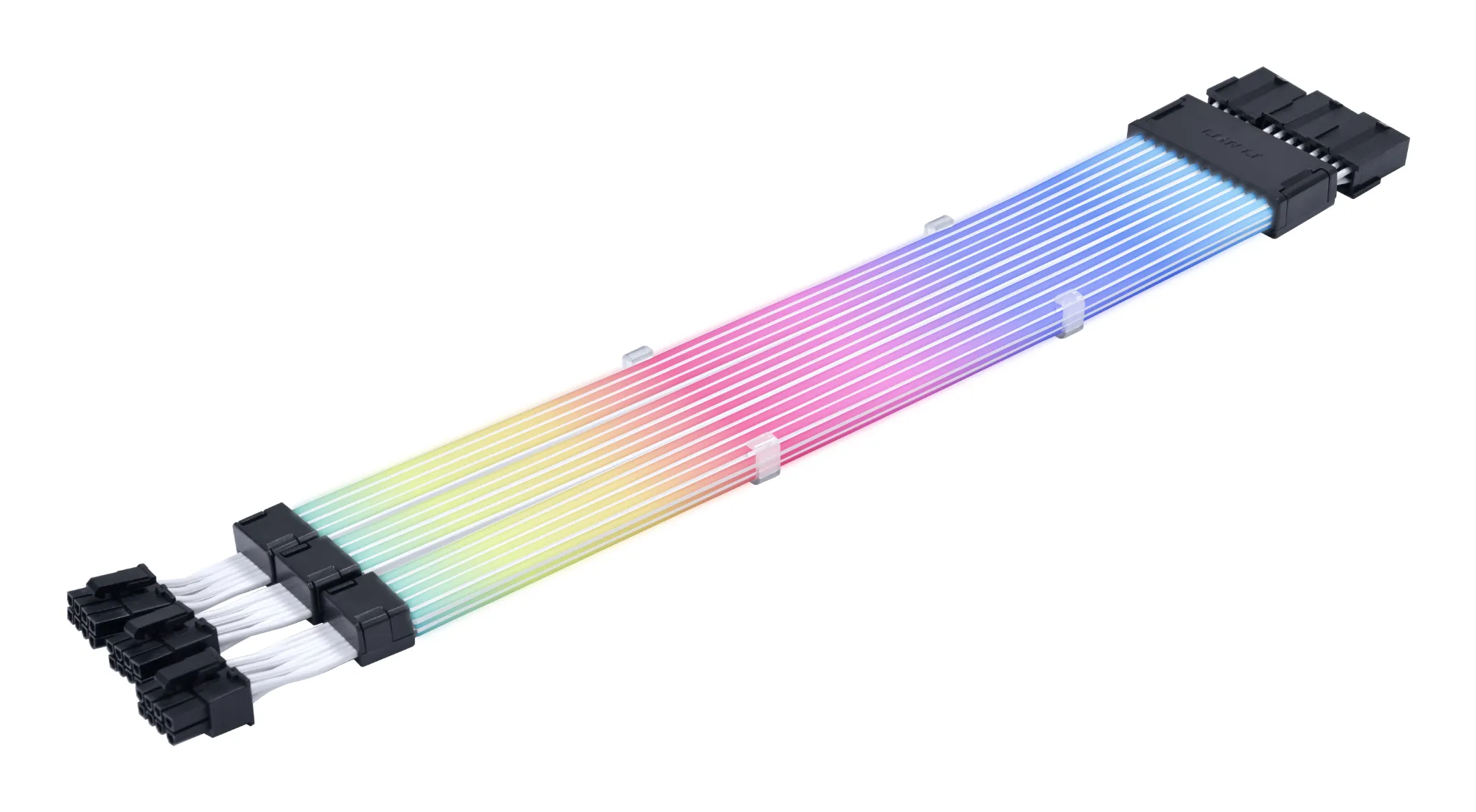 Lian Li Strimer Wireless str&ouml;mf&ouml;rl&auml;ngningskabel f&ouml;r grafikkort, ARGB, 3x 8-pin