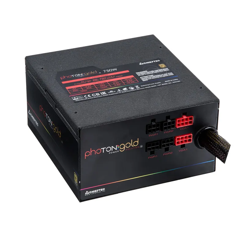 Chieftec Photon RGB 140mm 750W -virtal&auml;hde, 80 Plus Gold