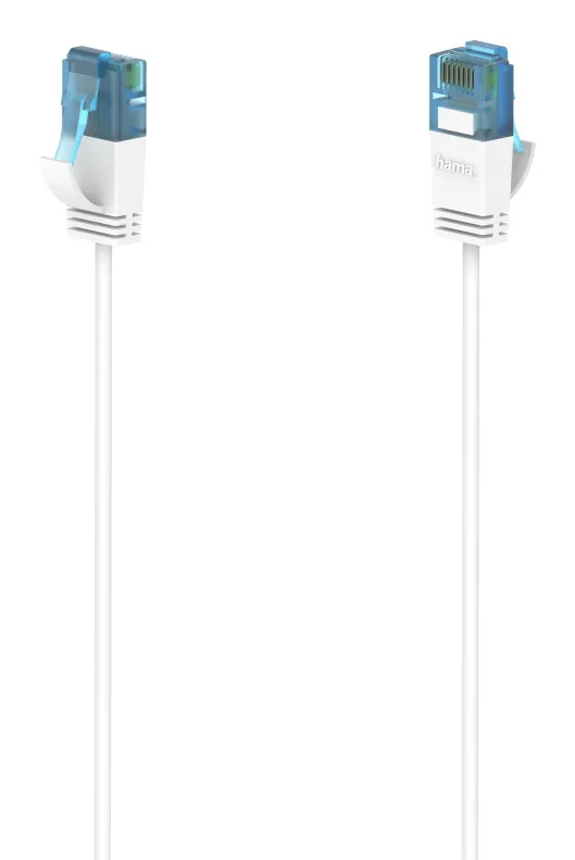 HAMA Cable Network CAT6a Slim U/UTP 0.75m White