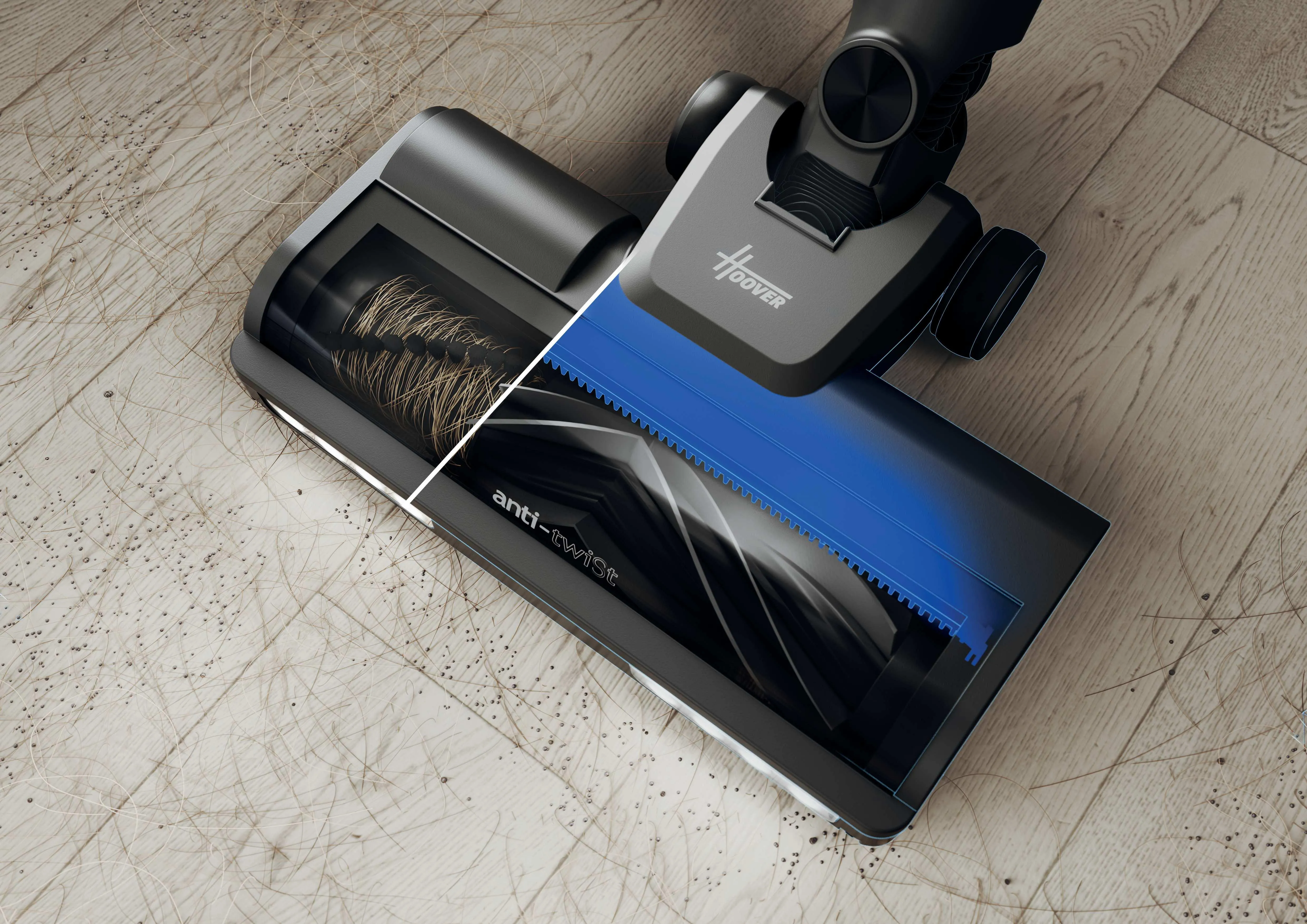 Hoover HF3 Pro Stick vacuum cleaner, Black/Silver