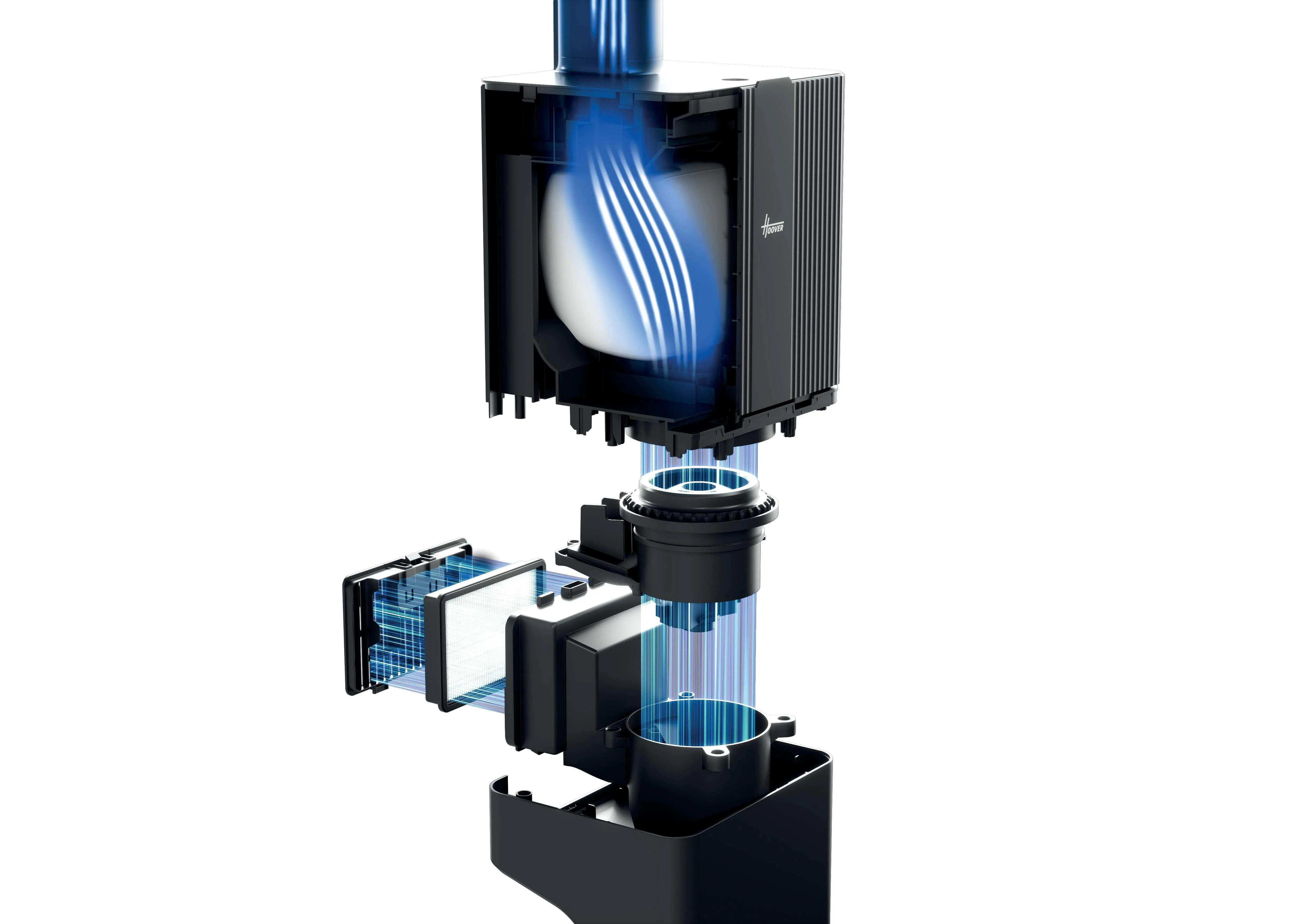 Hoover HF3 Pro Stick vacuum cleaner, Black/Silver