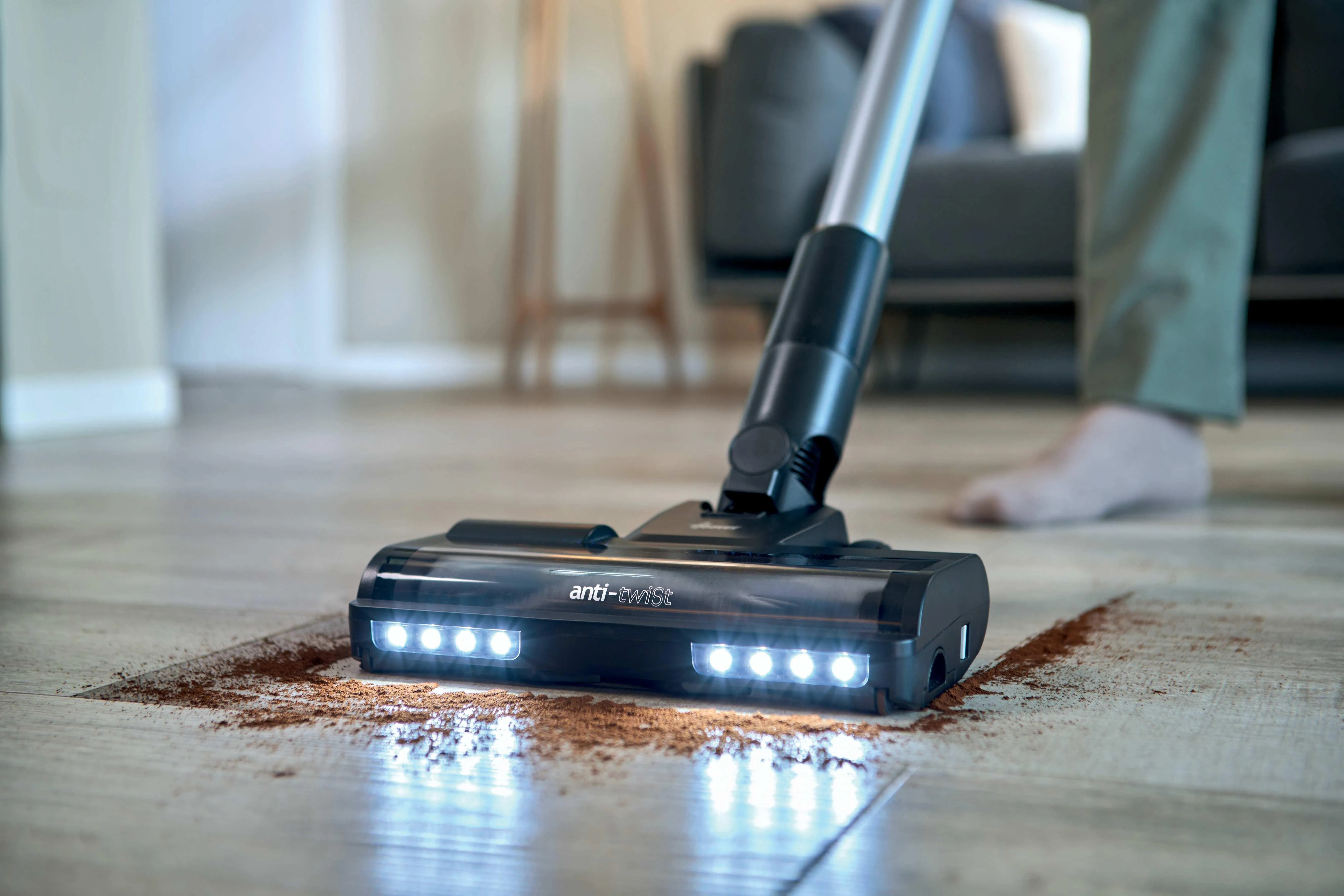 Hoover HF3 Pro Stick vacuum cleaner, Black/Silver