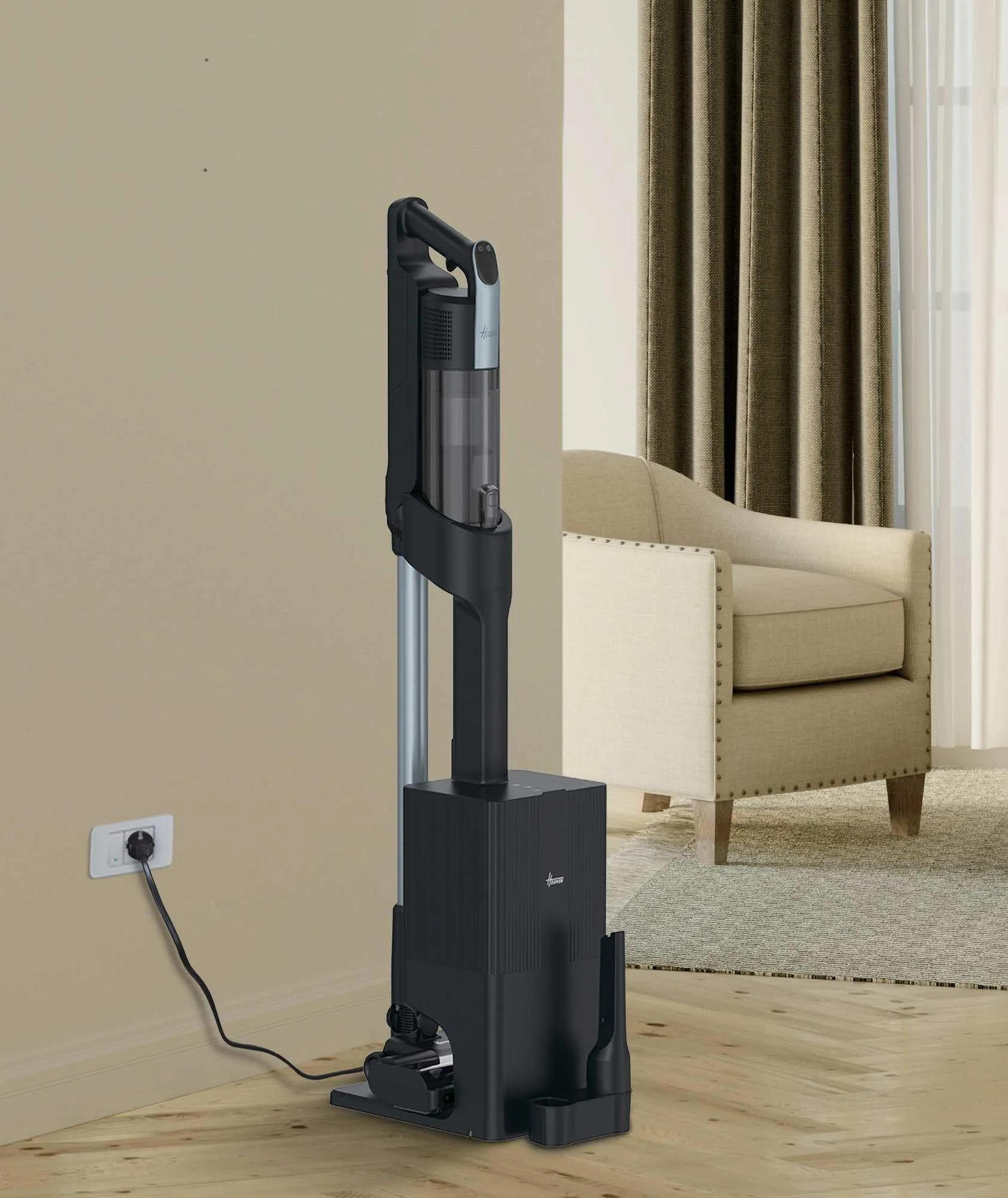 Hoover HF3 Pro Stick vacuum cleaner, Black/Silver