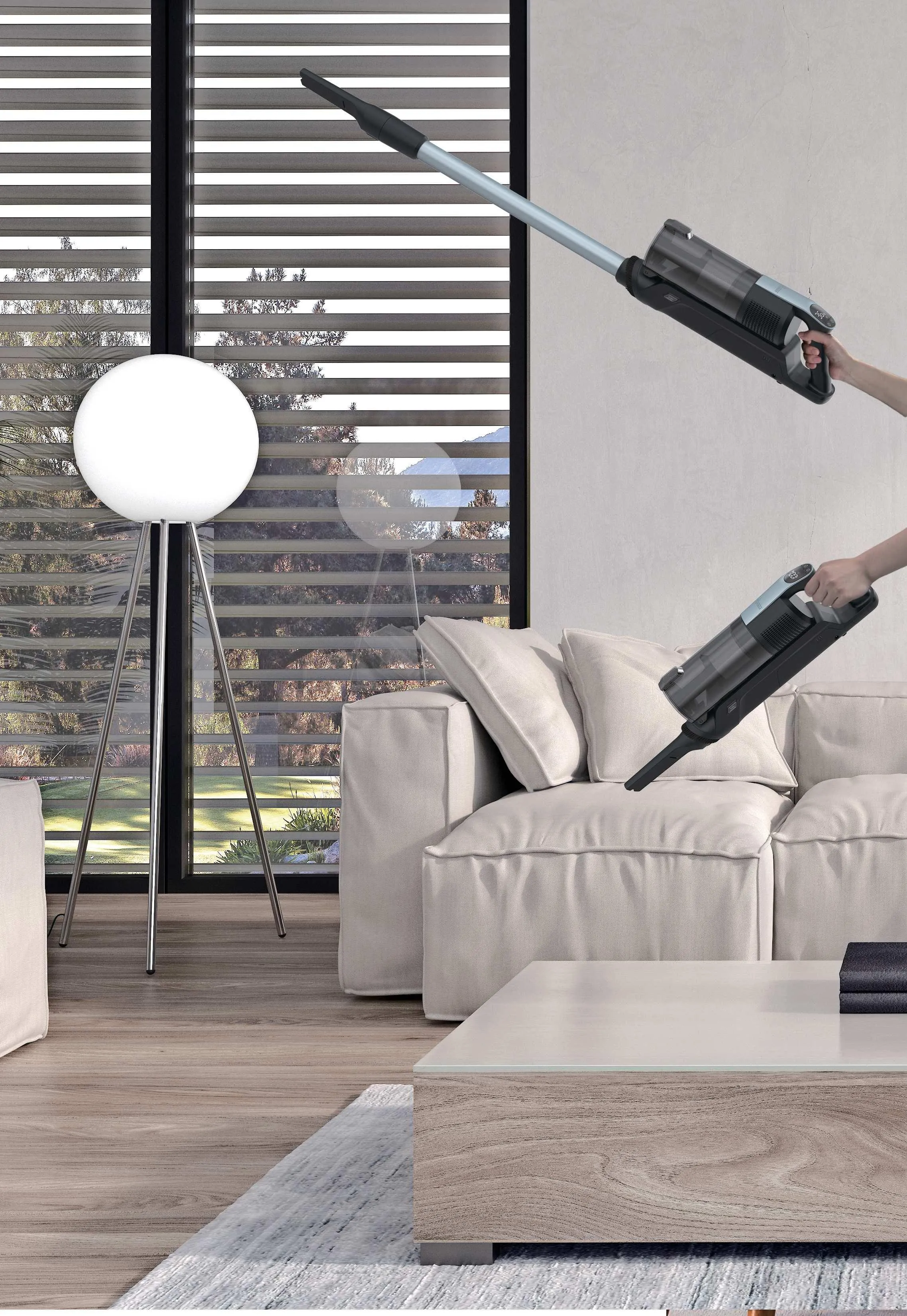 Hoover HF3 Pro Stick vacuum cleaner, Black/Silver