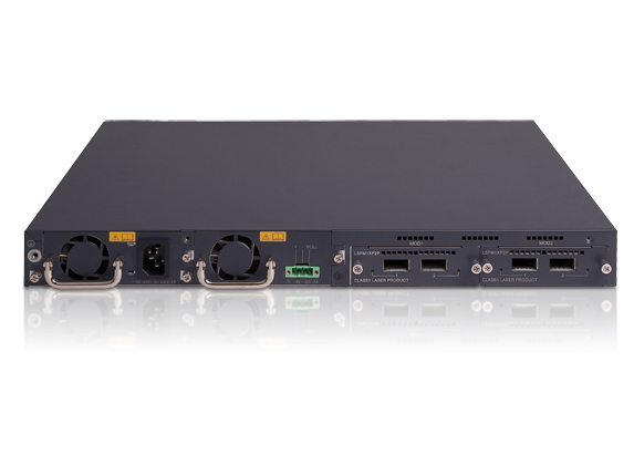 HPE A5500-24G-SFP EI (Comware OS Enhanced Image) L2/L3/L4 Switch.  24 SFP Gigabit ports / 8 10/100/1000 BASE-T Ethernet ports (Combo) and two extension slots. O