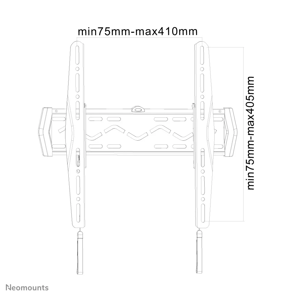 NEWSTAR Wall Mount 23-47Inch Thin 50 kg Fixed Black