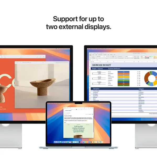 Apple MacBook Air 13&quot; M4 (10/10) 24 Gt, 512 Gt -kannettava, Taivaan&shy;sininen, MC6V4