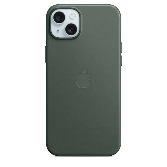 Apple iPhone 15 Plus, MagSafe - FineWoven-skal, Vintergrön