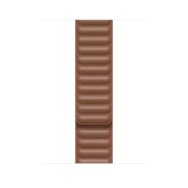 Apple Watch 44mm - Leather Link, Saddle Brown (M/L)