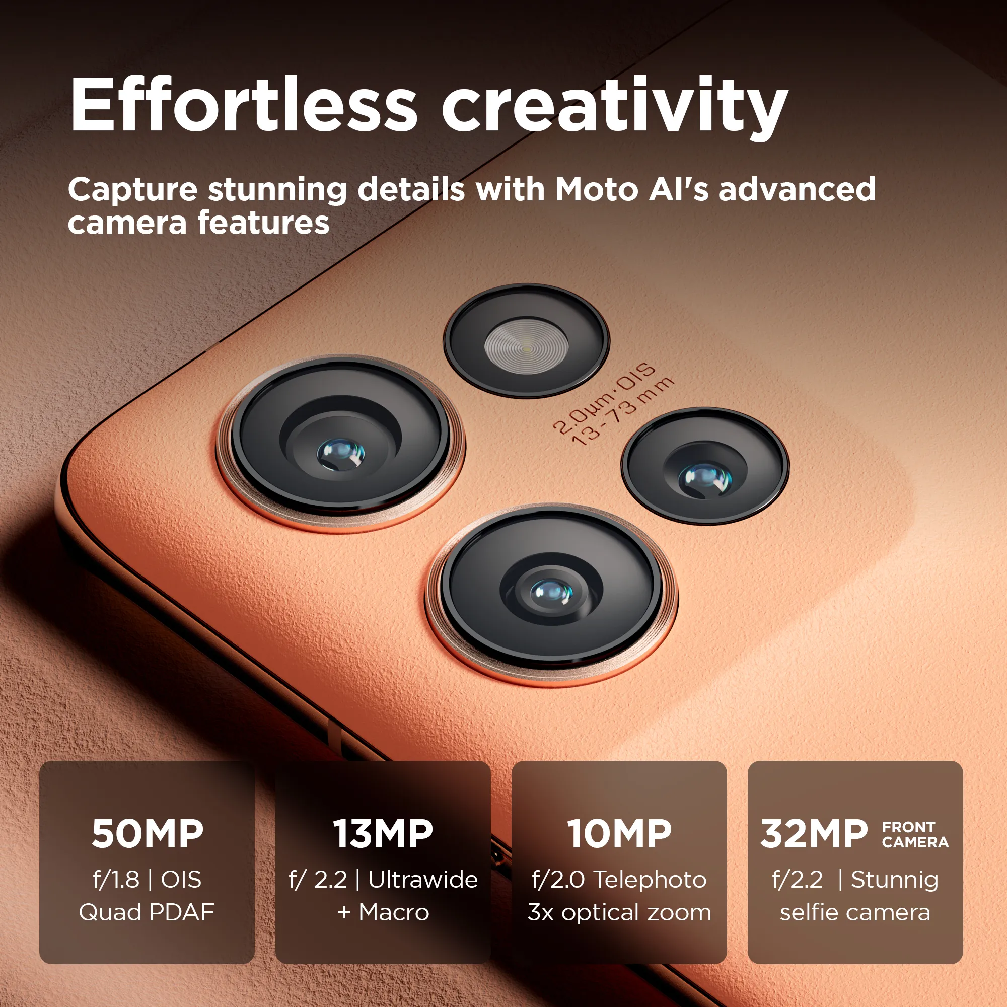Motorola Edge 50 512GB/12 GB Android - mobile phone, Peach