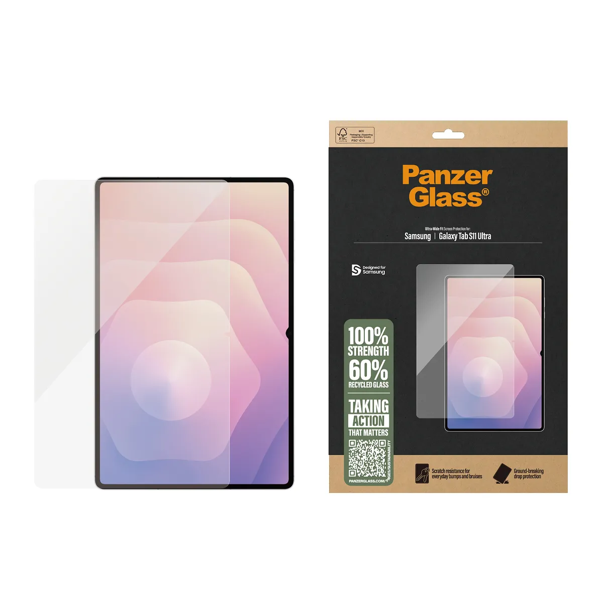 PanzerGlass Ultra-Wide Fit Galaxy Tab S11 Ultra - Screen Protector